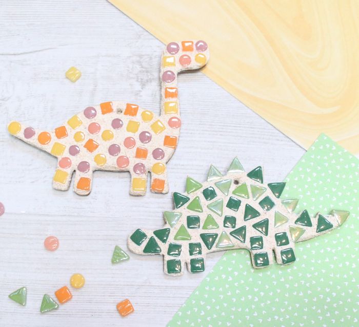 Pair of Dinosaurs Mosaic Kit